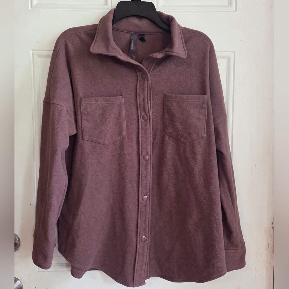 Mondetta Woman's Casual Button-Down Shirt - Mauve